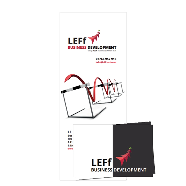 Leff Consulting Banner and Business Card